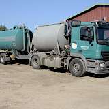 Der Transport auf der Straße – hier Gülle – wird im Lohnunternehmen Fischer in der Regel ab einer Entfernung von 5 km mit dem Lkw durchgeführt.
