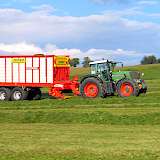 Mit einem Anteil von 27 % wird Gras mit Ladewagen geborgen.